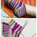 Rose City Rollers Ankle Socks Free Knitting Pattern