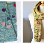 Shape Of My Heart Scarf Free Knitting Pattern