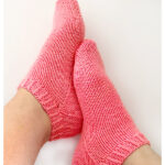 Simple DK Shortie Socks Free Knitting Pattern