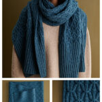 Smocking Stitch Wrap Free Knitting Pattern