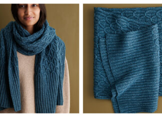 Smocking Stitch Wrap Free Knitting Pattern