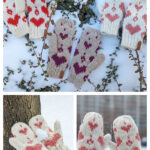 The Eternal Hearts Mittens Knitting Pattern