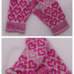 Valentine Mittens Free Knitting Pattern
