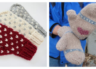 Valentine Mittens Knitting Patterns