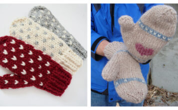 Valentine Mittens Knitting Patterns