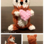 Valentine’s Day Fox Softies Plush Free Knitting Pattern