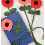 Whimsical Flower Bookmarks Free Knitting Pattern