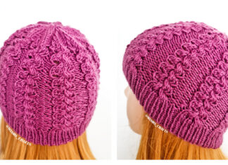 All Braids Beanie Hat Free Knitting Pattern