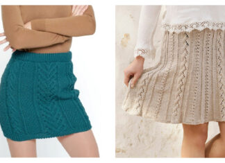 Cable Skirt Free Knitting Patterns