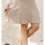 Cable Waterfall Skirt Free Knitting Pattern