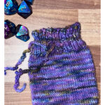 Dice Pouch Free Knitting Pattern