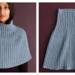 Simple Ribbed Shrug Free Knitting Pattern