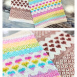Sparkle Hearts Cowl Free Knitting Pattern