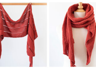 Spring Roll Scarf Free Knitting Pattern