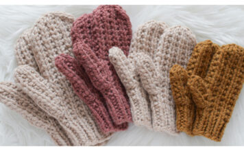 Waffle Stitch Mittens Free Knitting Pattern