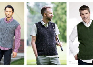 10+ Men's Vest Knitting Patterns