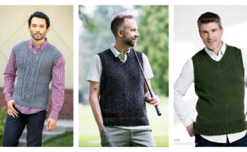 10+ Men's Vest Knitting Patterns