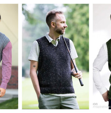 10+ Men's Vest Knitting Patterns