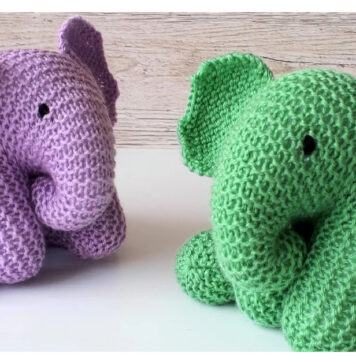 Baby Elephant Knitting Pattern