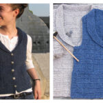 Buttonbox Vest Free Knitting Pattern