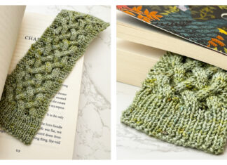 Celtic Cable Bookmark Free Knitting Pattern