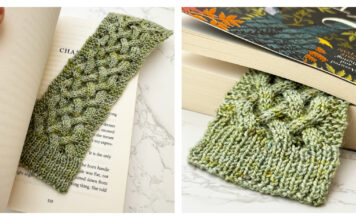 Celtic Cable Bookmark Free Knitting Pattern