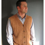 Classic Camel Vest Free Knitting Pattern
