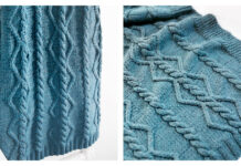 Cool Cables Throw Blanket Free Knitting Pattern