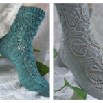 Heartleaf Socks Free Knitting Pattern