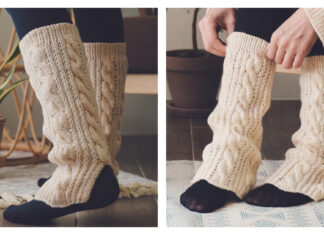 Heidi Leg Warmers Free Knitting Pattern and Video Tutorial