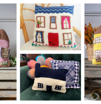 House Pillow Knitting Patterns
