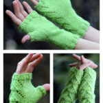Lizard People Fingerless Gloves Free Knitting Pattern