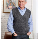 Par Vest for Him Free Knitting Pattern