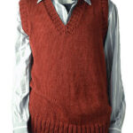 Peter V-neck Vest Free Knitting Pattern