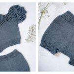 Puff Sleeve Heirloom Lace Baby Set Free Knitting Pattern