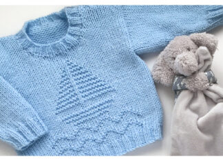 Sail Away Baby Sweater Free Knitting Pattern