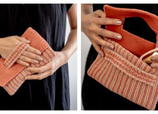 Signature Stripes Clutch Free Knitting Pattern