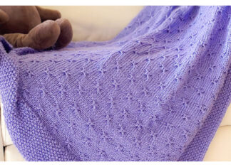 Simply Elegant Butterfly Baby Blanket Free Knitting Pattern