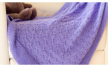 Simply Elegant Butterfly Baby Blanket Free Knitting Pattern