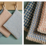 Twill Pot Holder Free Knitting Pattern