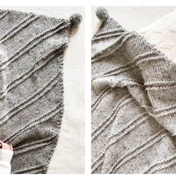 Crossways Throw Free Knitting Pattern