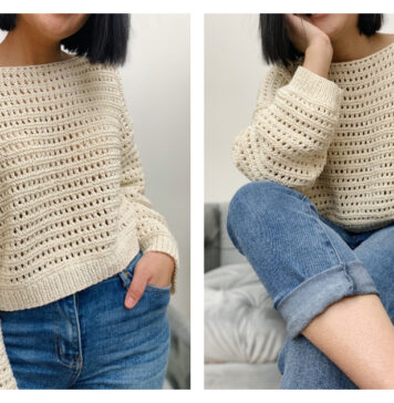 Lacy Sweater Free Knitting Pattern