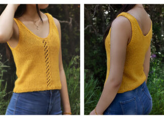 Lattice Tank Top Free Knitting Pattern