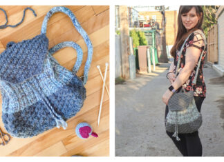 Marble & Bricks Backpack Free Knitting Pattern