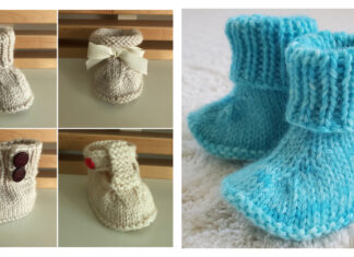 Seamless Baby Booties Free Knitting Pattern