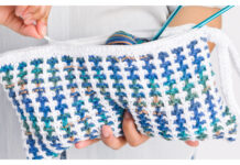 Tweed Stitch Project Bag Free Knitting Pattern