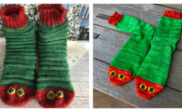 Very Hungry Caterpillar Socks Knitting Patterns