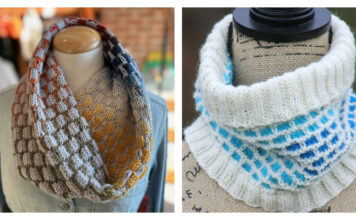 Brick Cowl Free Knitting Patterns