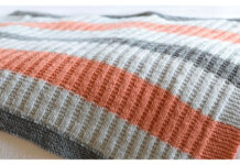 Easy Mae Ribbed Blanket Free Knitting Pattern