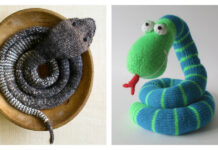 Striped Snake Stuffed Toy Knitting Patterns